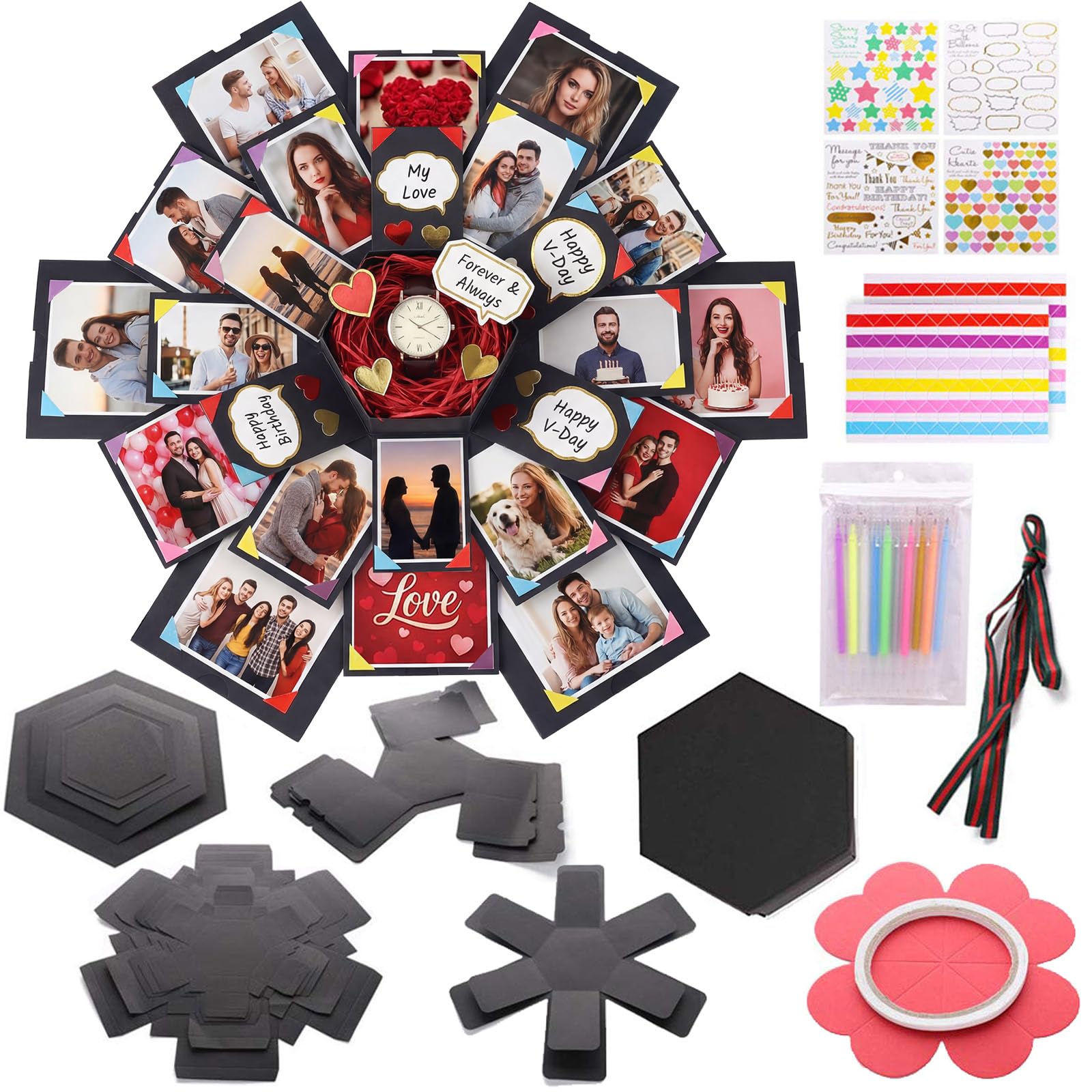 Amazon.com: Koogel Explosion Gift Box DIY Exploding Photo Album
